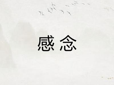 感念 感念