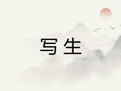 写生