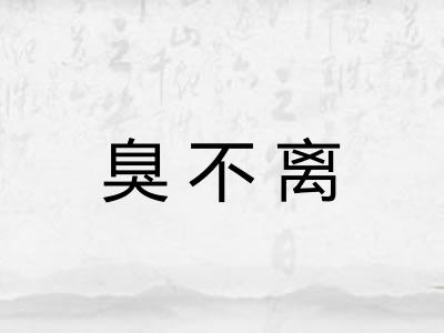 臭不离 臭不离