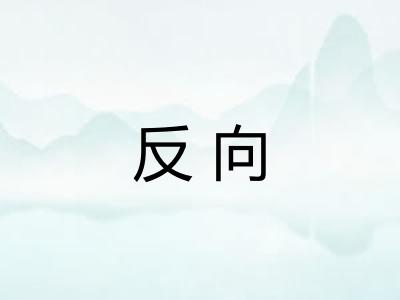 反向 反向