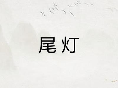 尾灯 尾灯