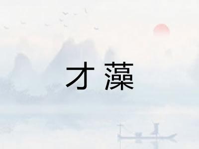 才藻
