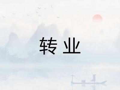 转业 转业