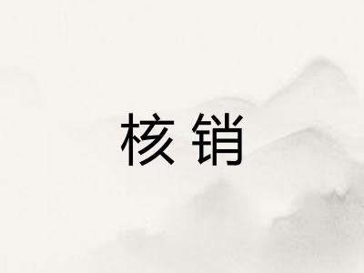 核销 核销