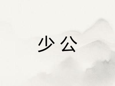 少公 少公