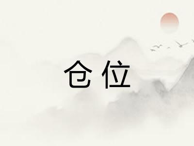 仓位