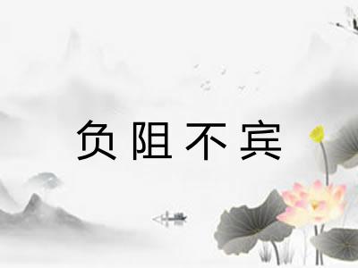 负阻不宾