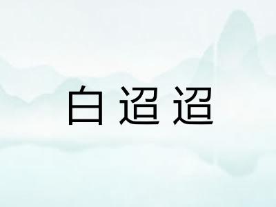 白迢迢