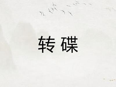转碟