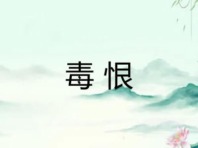 毒恨