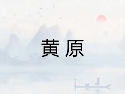 黄原 黄原