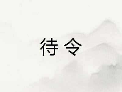 待令
