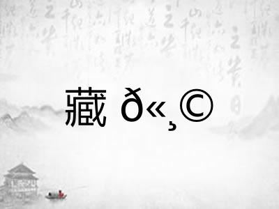 藏𫸩