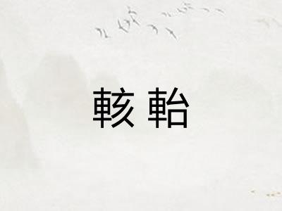 輆軩