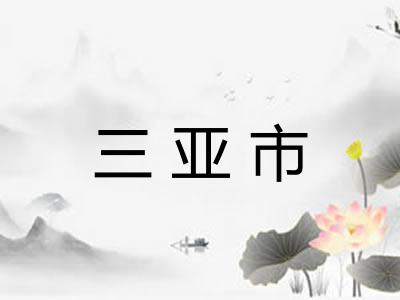 三亚市 三亚市