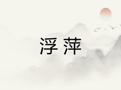浮萍 浮萍