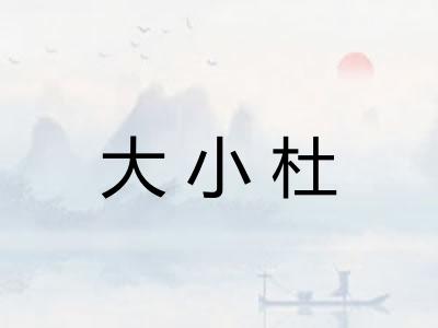 大小杜