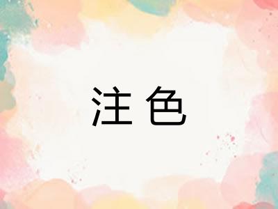 注色