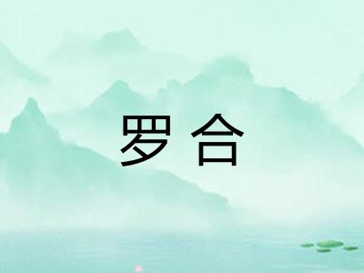 罗合 罗合