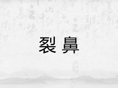 裂鼻