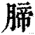 腣(印刷字体·清·康熙字典)